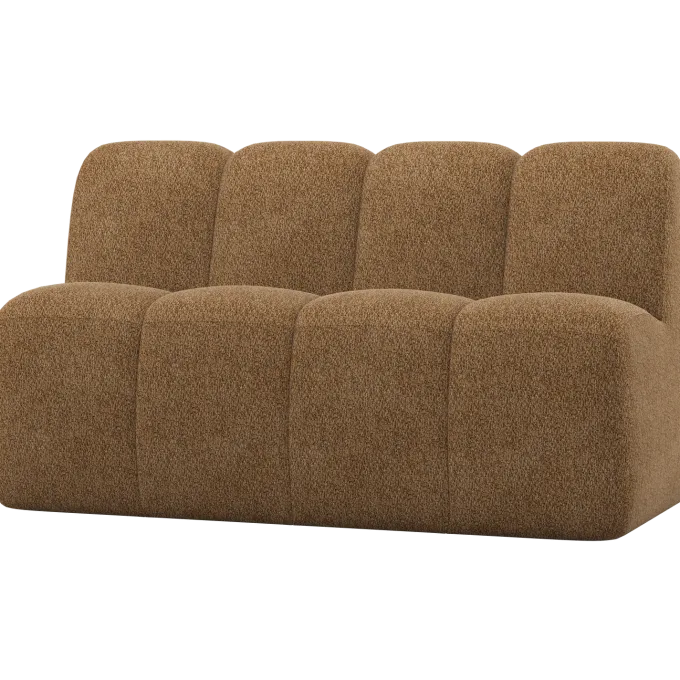 Woood Mojo Eetbankje 164 Cm Met Rugleuning Wollig Honinggeel