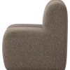 Woood Mojo Eetbankje 84cm Met Rugleuning Boucle Bruin Melange