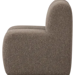 Woood Mojo Eetbankje 84cm Met Rugleuning Boucle Bruin Melange