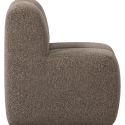 Woood Mojo Eetbankje 84cm Met Rugleuning Boucle Bruin Melange