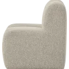 Woood Mojo Eetbankje 84cm Met Rugleuning Boucle Beige Melange