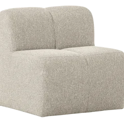 Woood Mojo Eetbankje 84cm Met Rugleuning Boucle Beige Melange