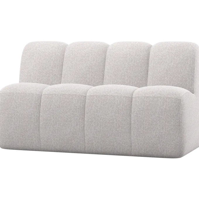 Woood Mojo Eetbankje 164 Cm Met Rugleuning Boucle Ecru Melange