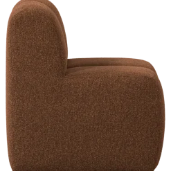 Woood Mojo Eetbankje 84cm Met Rugleuning Boucle Roestbruin Melange