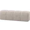Woood Mojo Eetbankje 164 Cm Ribstof Ecru