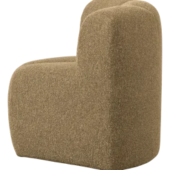 Woood Mojo Eetbankje Hoek Met Rugleuning Boucle Geel/Bruin Melange