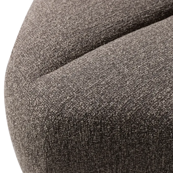 Woood Mojo Eetbankje Hoek Met Rugleuning Boucle Bruin Melange