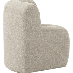 Woood Mojo Eetbankje Hoek Met Rugleuning Boucle Beige Melange
