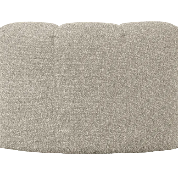 Woood Mojo Eetbankje Hoek Met Rugleuning Boucle Beige Melange