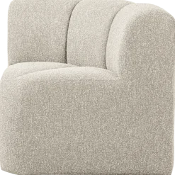 Woood Mojo Eetbankje Hoek Met Rugleuning Boucle Beige Melange