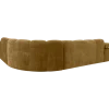Woood MOJO hoekbank rechts geweven ribstof honinggeel