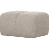 Woood Mojo poef 45x84x64cm boucle beige melange