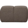 Woood Mojo poef 45x84x64cm boucle bruin melange