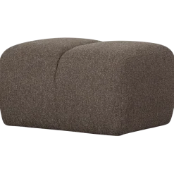 Woood Mojo poef 45x84x64cm boucle bruin melange