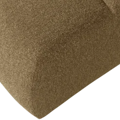 Woood Mojo poef 45x84x64cm boucle geel/bruin melange