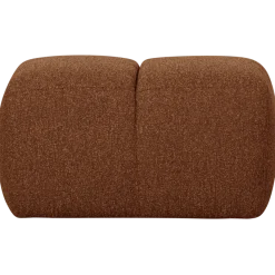 Woood Mojo poef 45x84x64cm boucle roestbruin melange