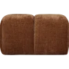 Woood Mojo poef 45x84x64cm geweven ribstof roestbruin