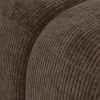 Woood Mojo poef 45x84x64cm geweven ribstof bruin