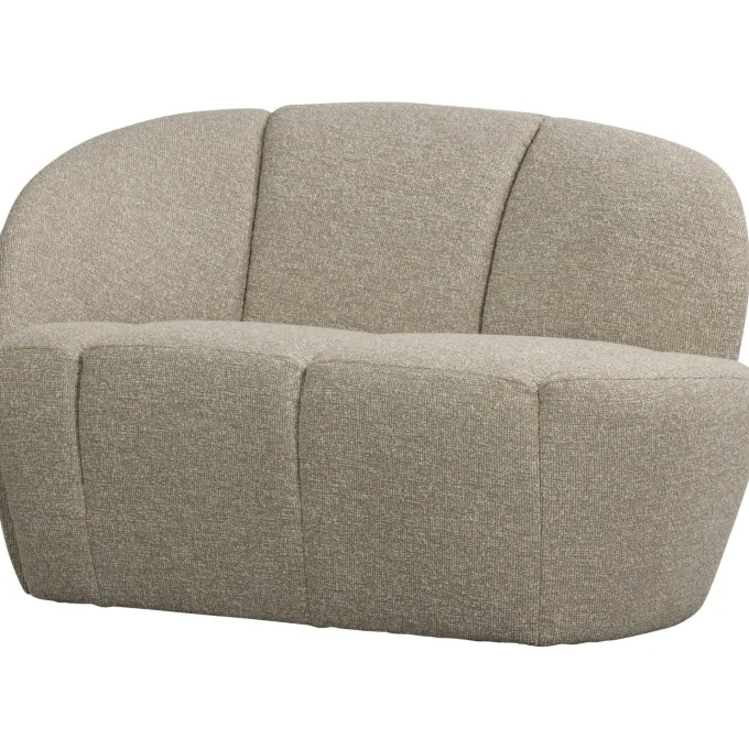Woood Mojo 2-zits bankje links bouclé beige melange
