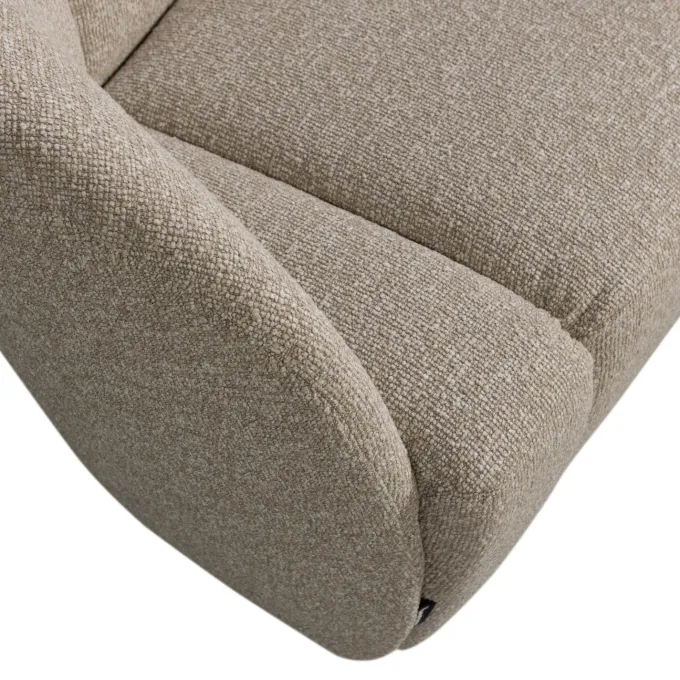 Woood Mojo 2-zits bankje links bouclé beige melange