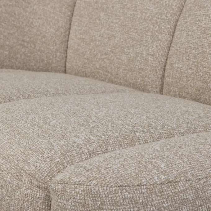 Woood Mojo 2-zits bankje links bouclé beige melange