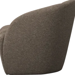 Woood Mojo 2-Zits Bankje Rechts Boucle Bruin Melange