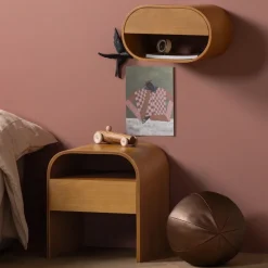 Woood Momo Nachtkastje/Bijzettafel Hout Bruin [fsc]