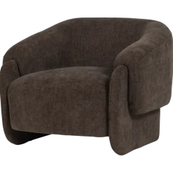 Woood Moru Fauteuil Chenille Donkerbruin [FSC]
