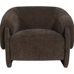 Woood Moru Fauteuil Chenille Donkerbruin [FSC]