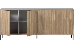 Woood New Gravure Dressoir 200 Cm Eiken Blanke Lak [fsc]