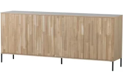 Woood New Gravure Dressoir 200 Cm Eiken Blanke Lak [fsc]