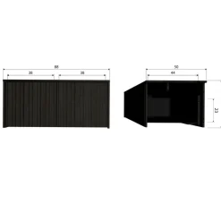 Woood New gravure kistbank essen espresso [fsc]