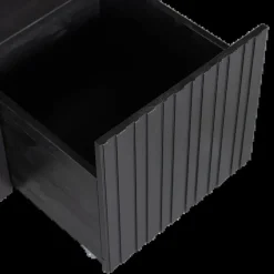 Woood New gravure kistbank grenen zwart [fsc]