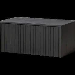 Woood New gravure kistbank grenen zwart [fsc]