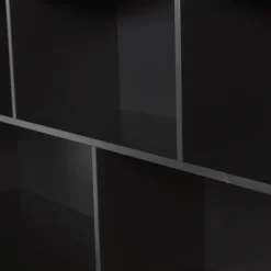 Woood NEW GRAVURE opzetkast grenen zwart [fsc]