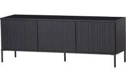 Woood New Gravure Tv Meubel 150 Cm Grenen Zwart [fsc]
