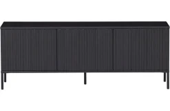 Woood New Gravure Tv Meubel 150 Cm Grenen Zwart [fsc]