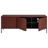 Woood New gravure tv meubel 150 cm grenen Bordeauxrood fsc]