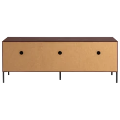 Woood New gravure tv meubel 150 cm grenen Bordeauxrood fsc]
