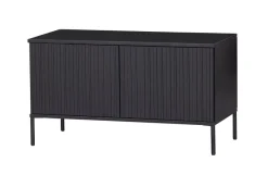 Woood New Gravure Tv Meubel 100 Cm Grenen Zwart [fsc]