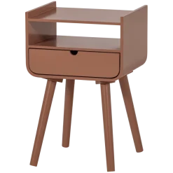 Woood Nils Nachtkastje/Bijzettafel Hout Oudroze [fsc]