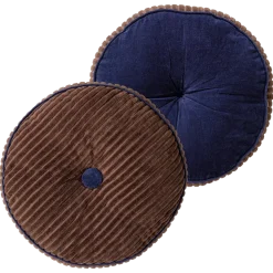 Woood Niva Kussens Bruin/Blauw - Set Van 4