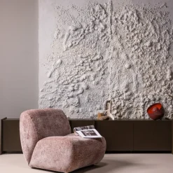 Woood Nomu Fauteuil Craquele Velvet Lichtroze [fsc]