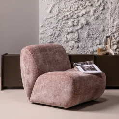 Woood Nomu Fauteuil Craquele Velvet Lichtroze [fsc]