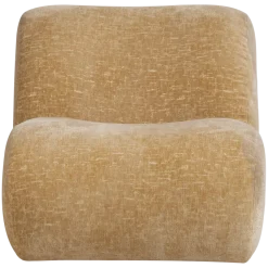 Woood Nomu Fauteuil Craquele Velvet Lichtgeel [fsc]