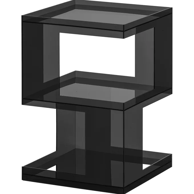 Woood Noro Bijzettafel Acryl Grijs