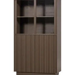 Woood Nova Lage Vitrinekast Grenen Truffel Bruin [fsc]
