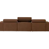 Woood Novi chaise longue bank rechts boucle mokkabruin