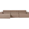 Woood Novi chaise longue bank links boucle taupe