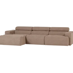 Woood Novi chaise longue bank links boucle taupe